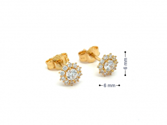 Zlaté náušnice DOP26306