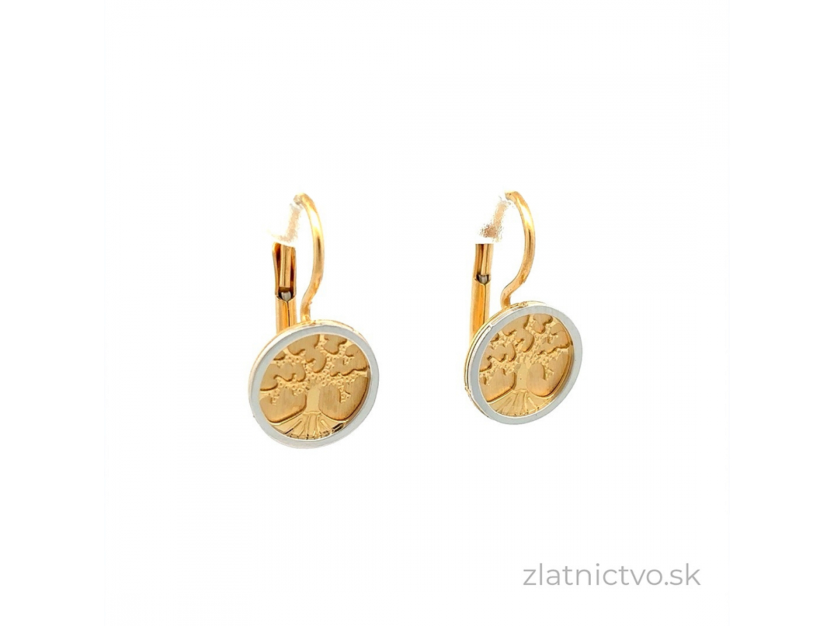 Zlaté náušnice Strom života DOP241207