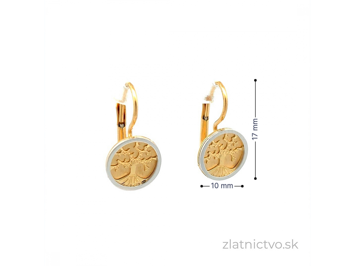 Zlaté náušnice Strom života DOP241207