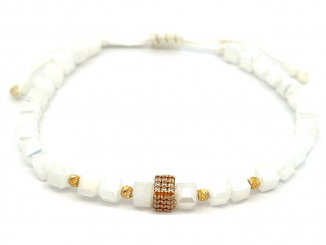 Zlatý šnúrkový náramok ZNS25601