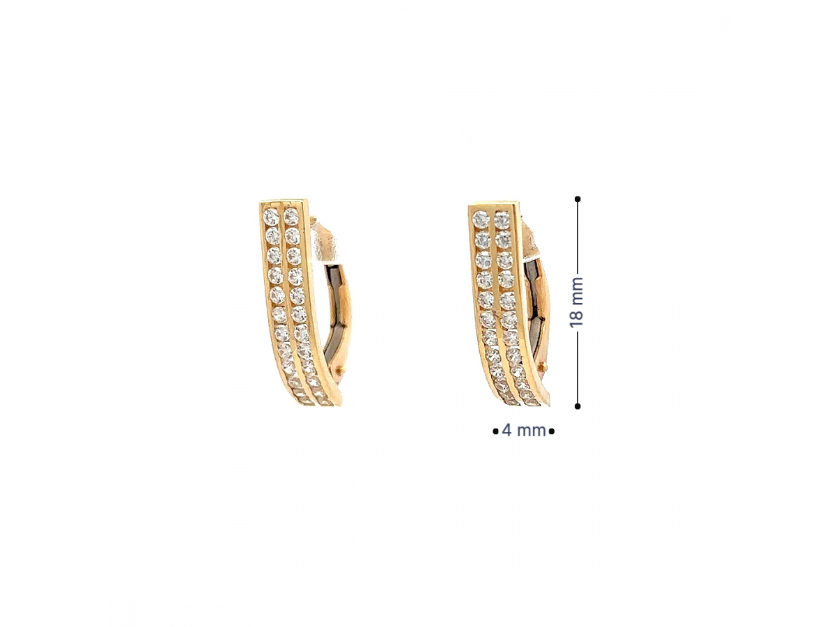 Zlaté náušnice NUP25805