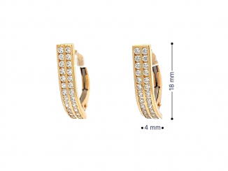 Zlaté náušnice NUP25805