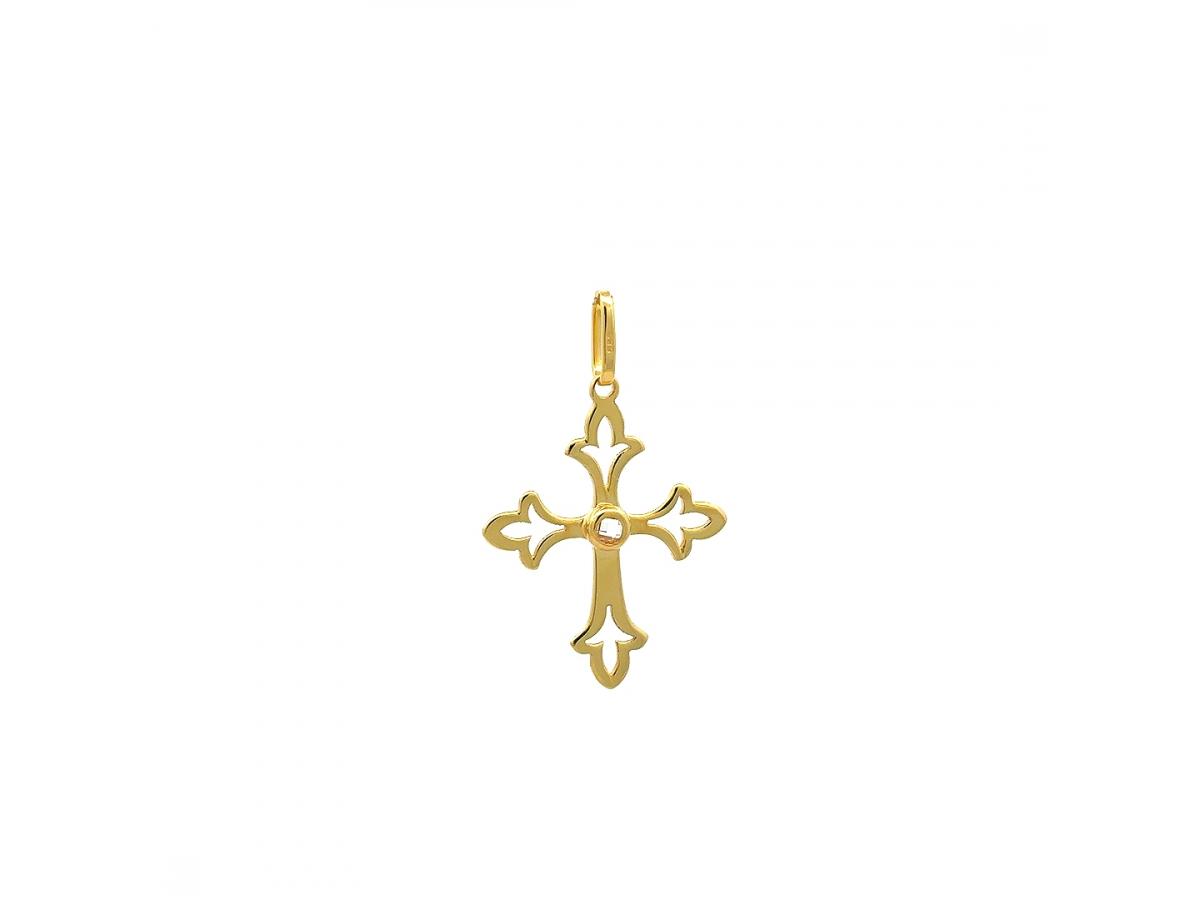 Zlatý prívesok Krížik PRI25816