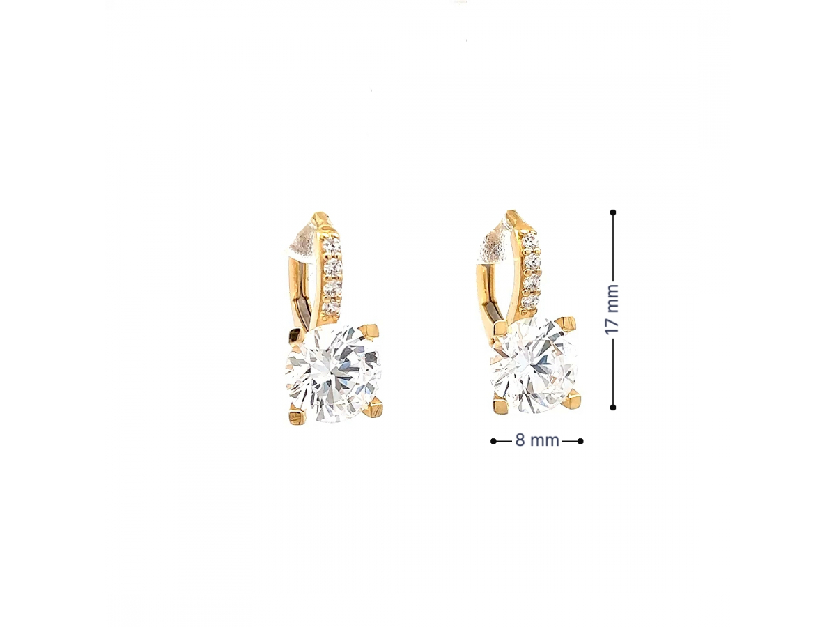 Zlaté náušnice NUP25902