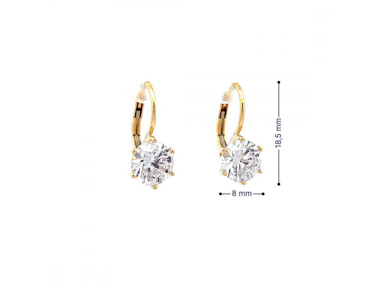 Zlaté náušnice NUP25903