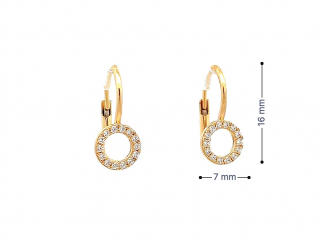 Zlaté náušnice NUP25911