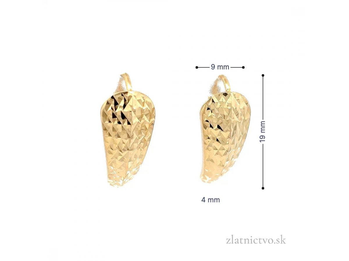 Zlaté náušnice NUP25925