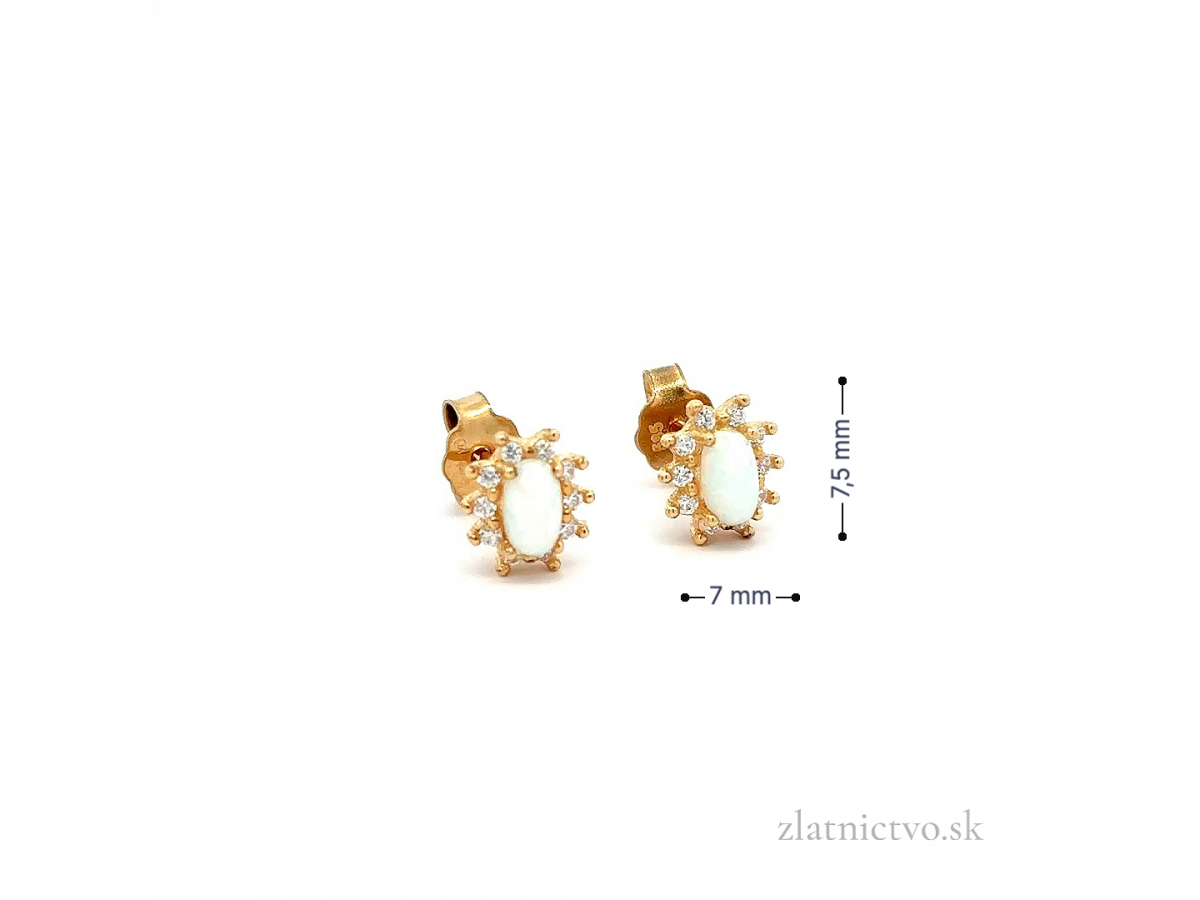Zlaté náušnice DOP25904