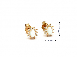 Zlaté náušnice DOP25904