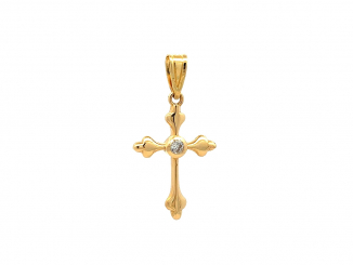 Zlatý prívesok Krížik PRI25909