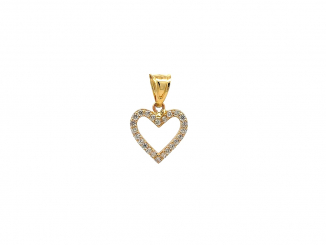 Zlatý prívesok srdce PRI25925