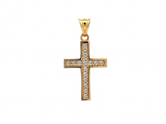 Zlatý prívesok Krížik PRI25102