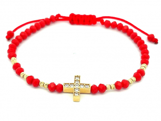 Zlatý šnúrkový náramok ZNS25105