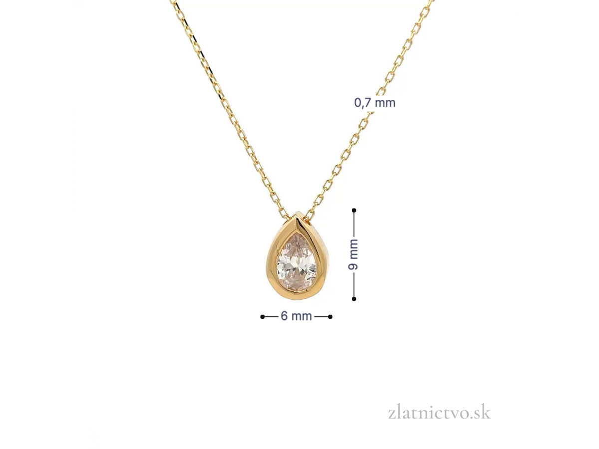 Zlatá retiazka s príveskom RSP251014