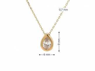 Zlatá retiazka s príveskom RSP251014