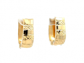 Zlaté náušnice DOP25104