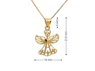 Zlatý prívesok anjel PRI251007