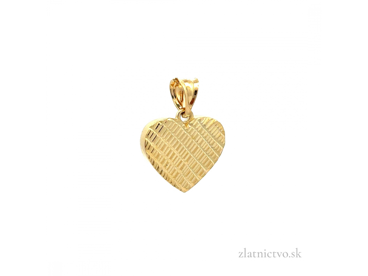 Zlatý prívesok srdce PRI251101