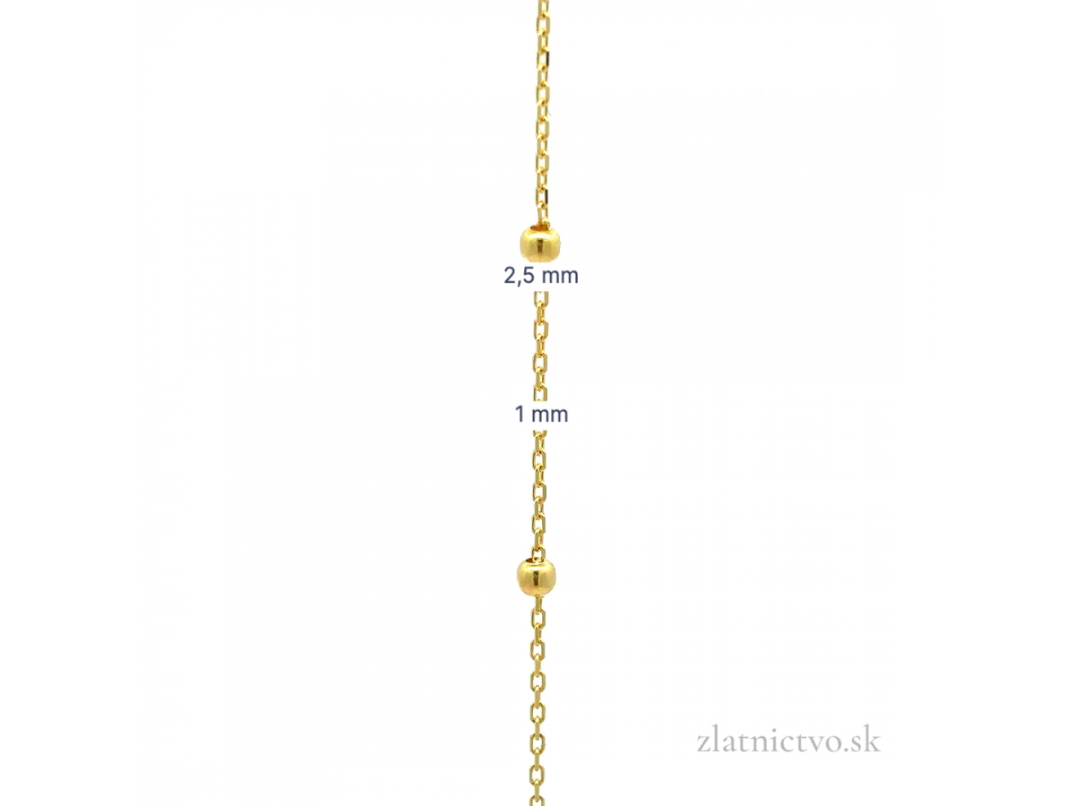 Zlatý náramok ZN251109
