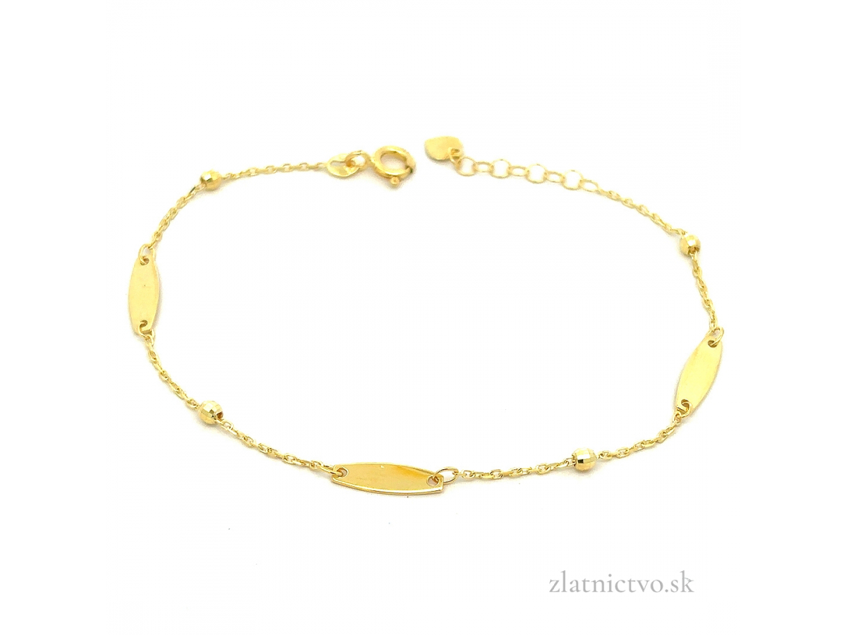 Zlatý náramok ZN251112