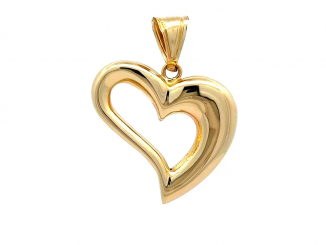 Zlatý prívesok srdce PRI251118