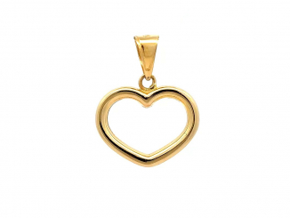 Zlatý prívesok srdce PRI251119