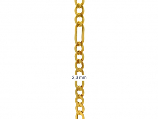 Zlatý náramok Figaro ZN251130