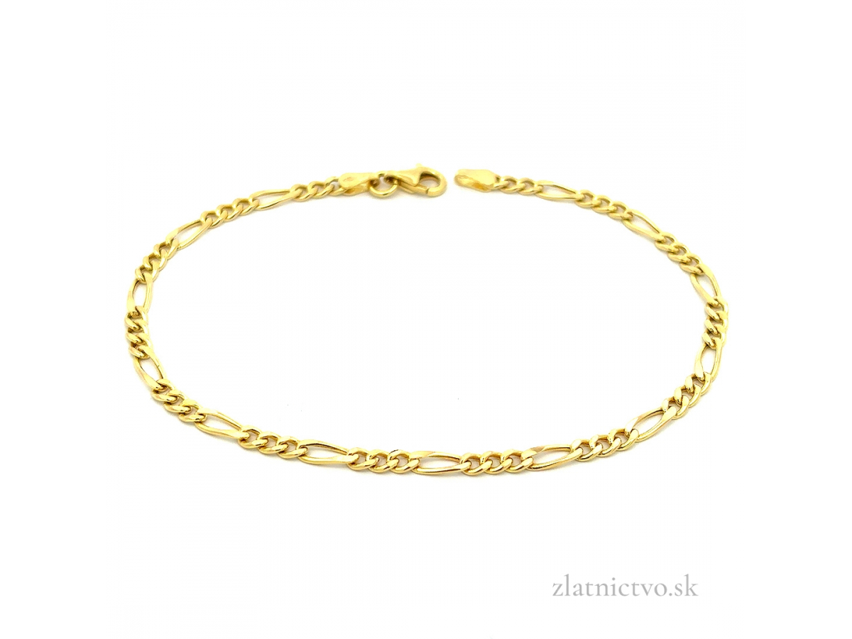 Zlatý náramok Figaro ZN251131