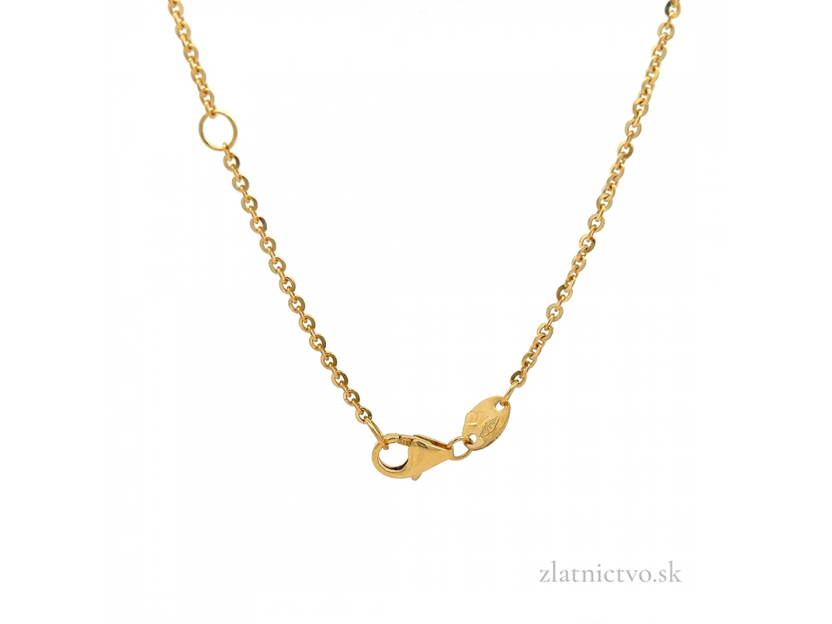Zlatá retiazka s príveskom srdce RSP251202