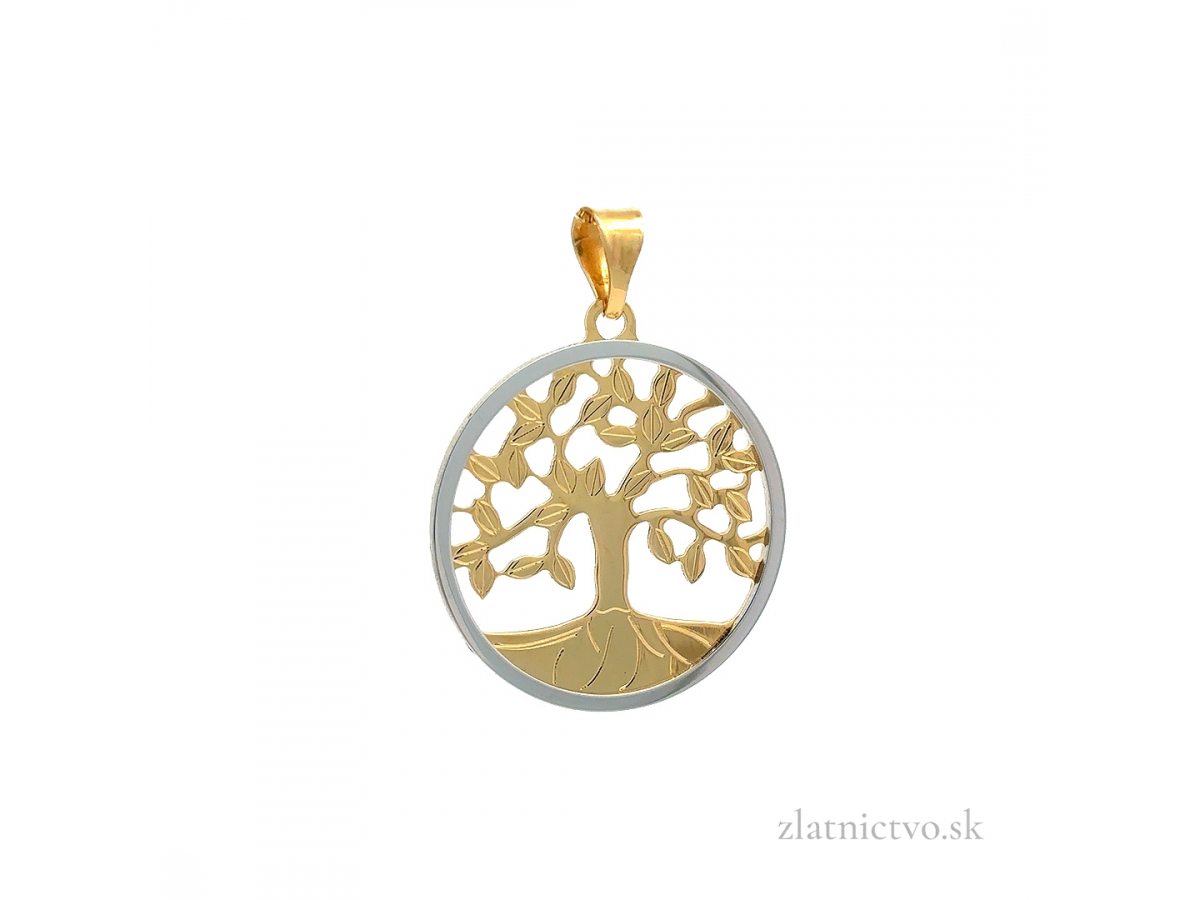 Zlatý prívesok strom života PRI251201