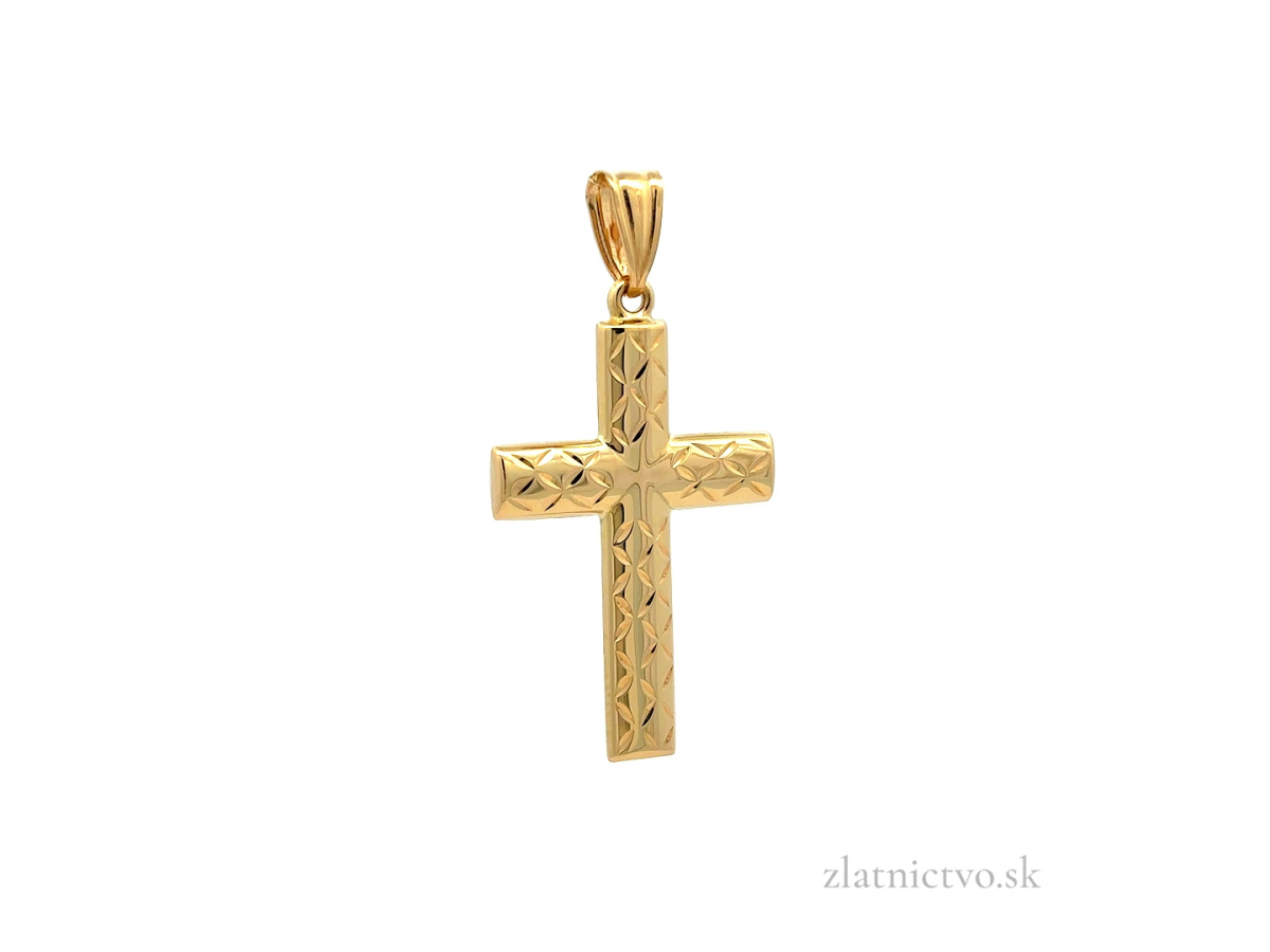 Zlatý prívesok Krížik PRI251208