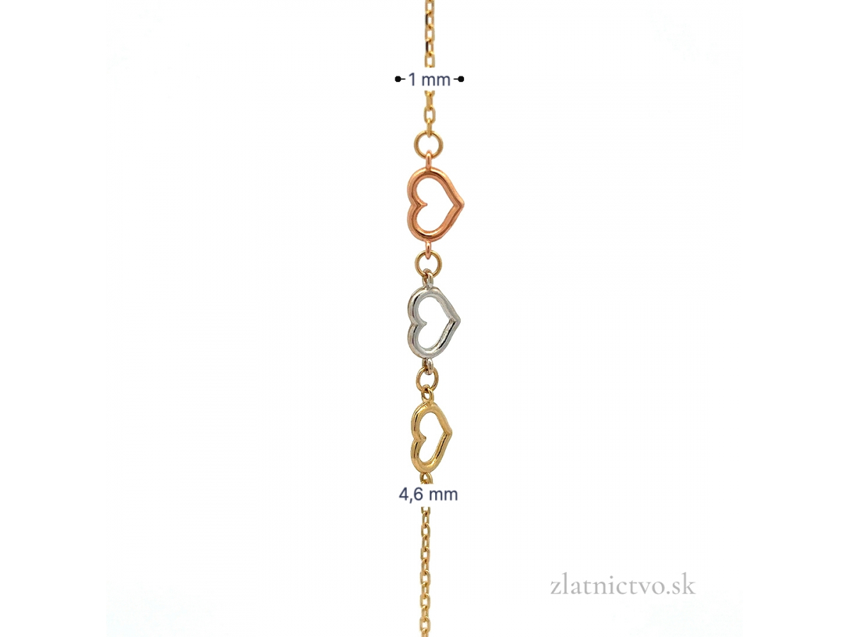 Zlatý náramok ZN260205