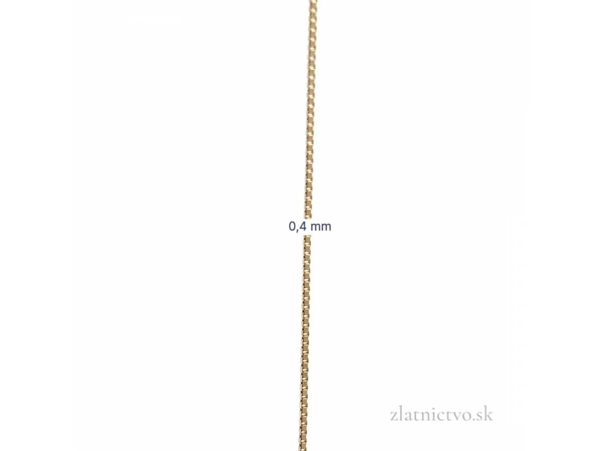 Zlatá retiazka venezia 0,4 ZR260205