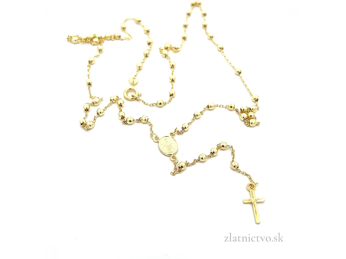Zlatá retiazka ruženec ZR260208