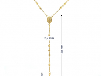 Zlatá retiazka ruženec ZR260208