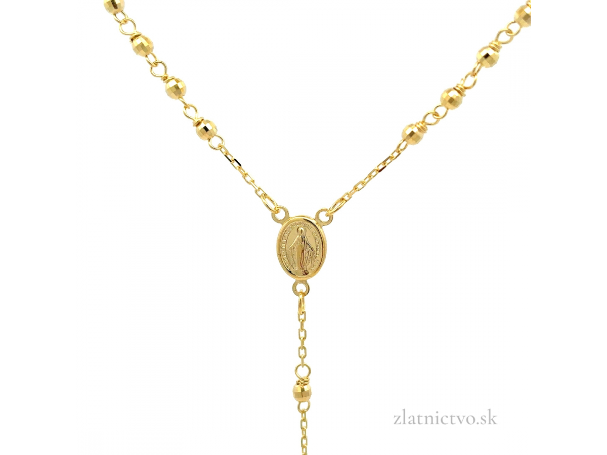 Zlatá retiazka ruženec ZR260208