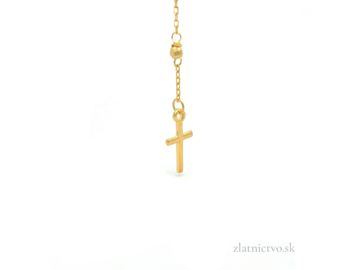 Zlatá retiazka ruženec ZR260208