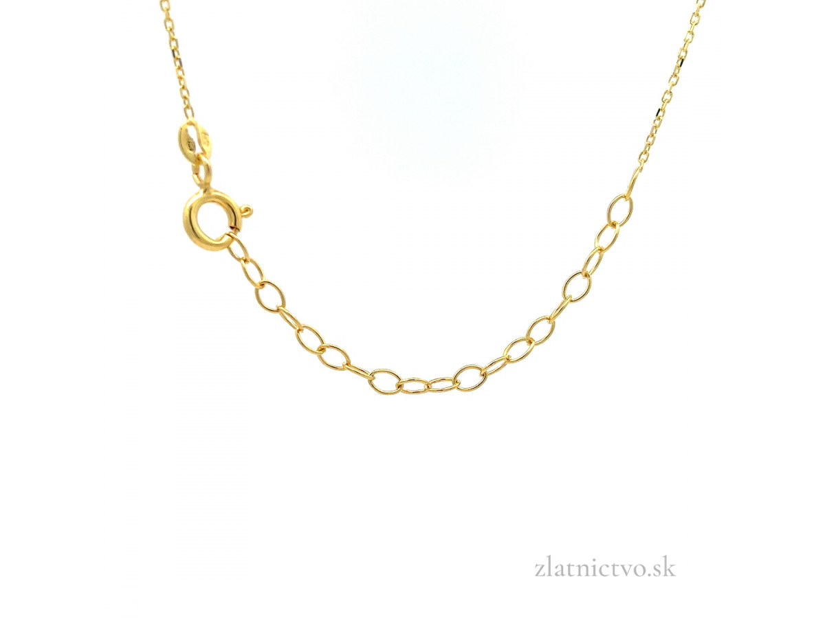 Zlatá retiazka s príveskom srdce RSP260205