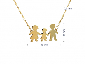 Zlatá retiazka s príveskom RSP260208