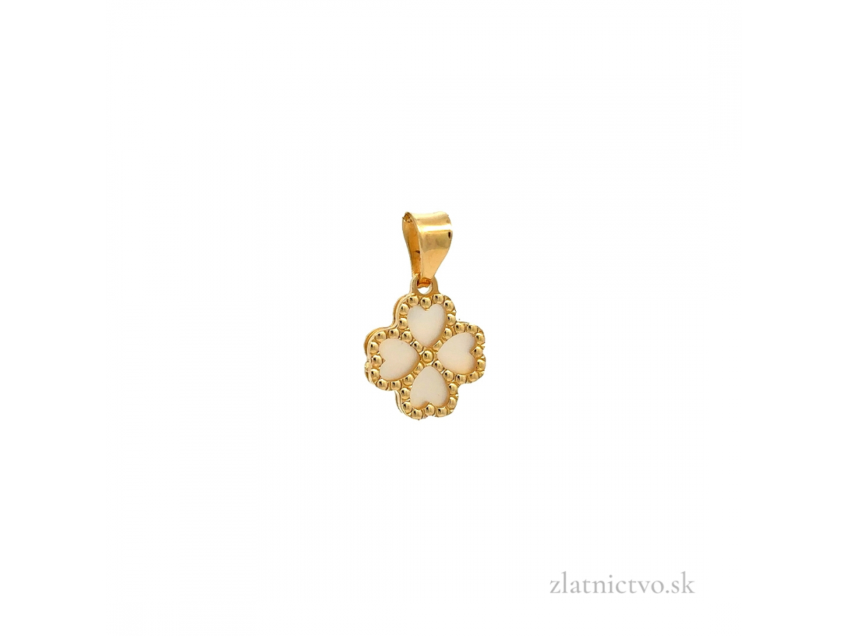 Zlatý prívesok štvorlístok PRI26202