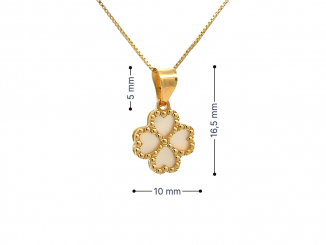 Zlatý prívesok štvorlístok PRI26202