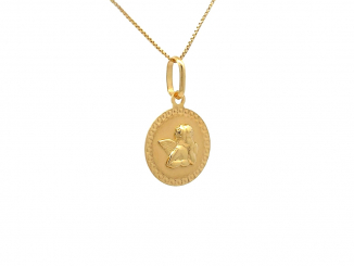 Zlatý prívesok anjel PRI26303