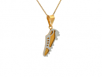 Zlatý prívesok kopačka PRI26309