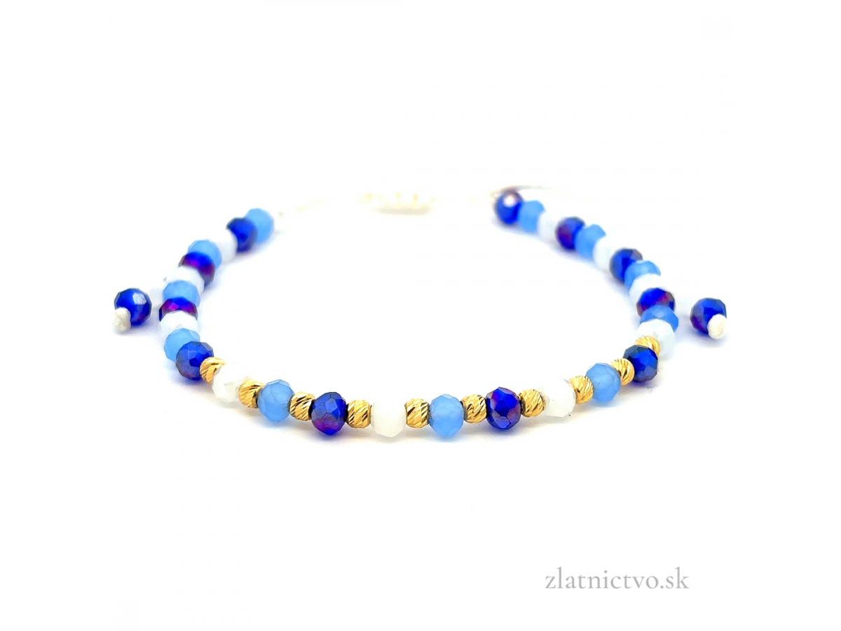 Zlatý šnúrkový náramok ZNS26315