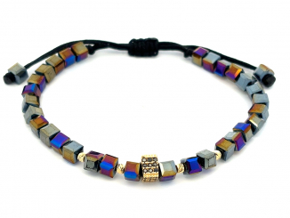 Zlatý šnúrkový náramok ZNS26317