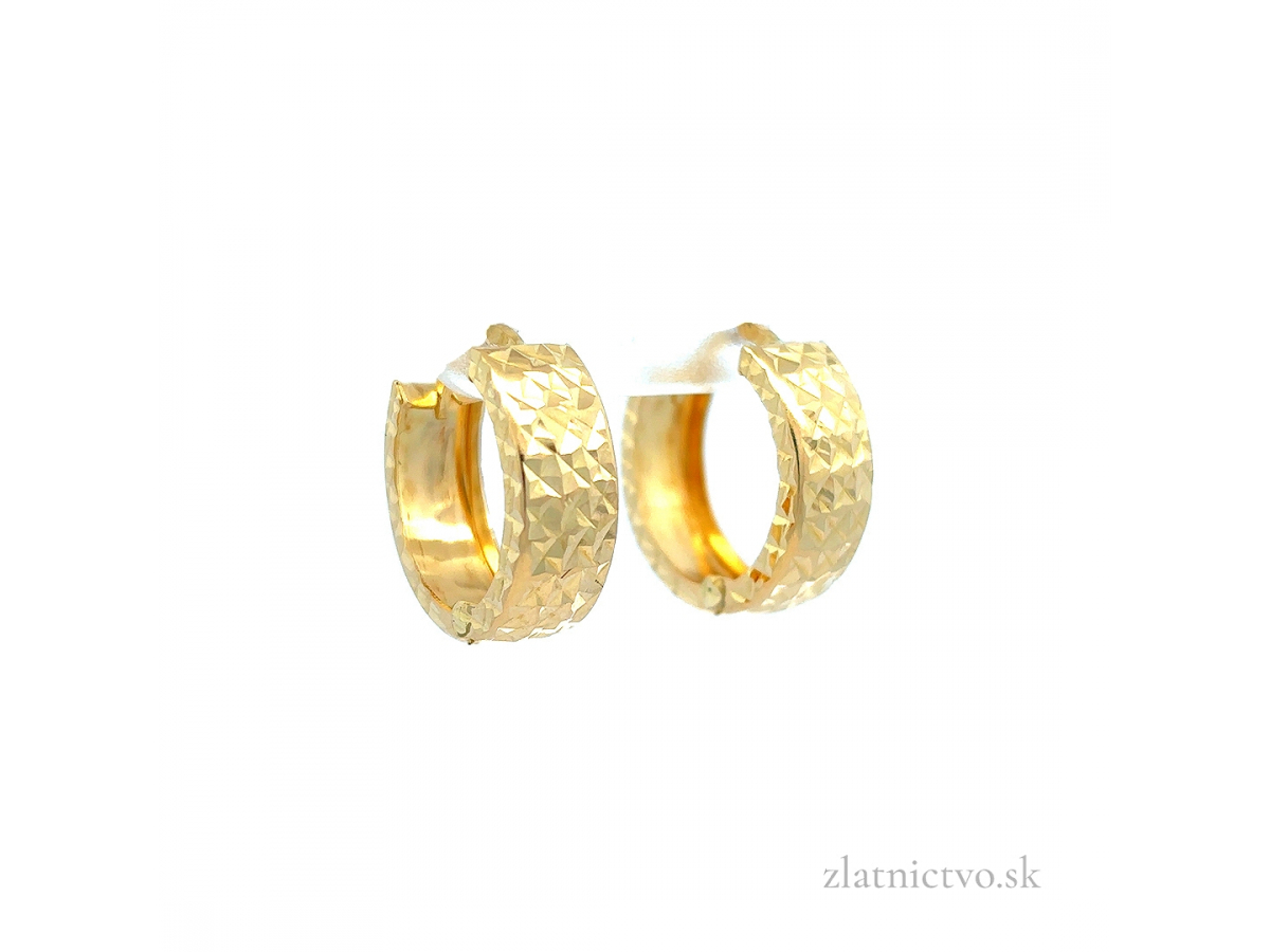 Zlaté náušnice kruhy KRU26302