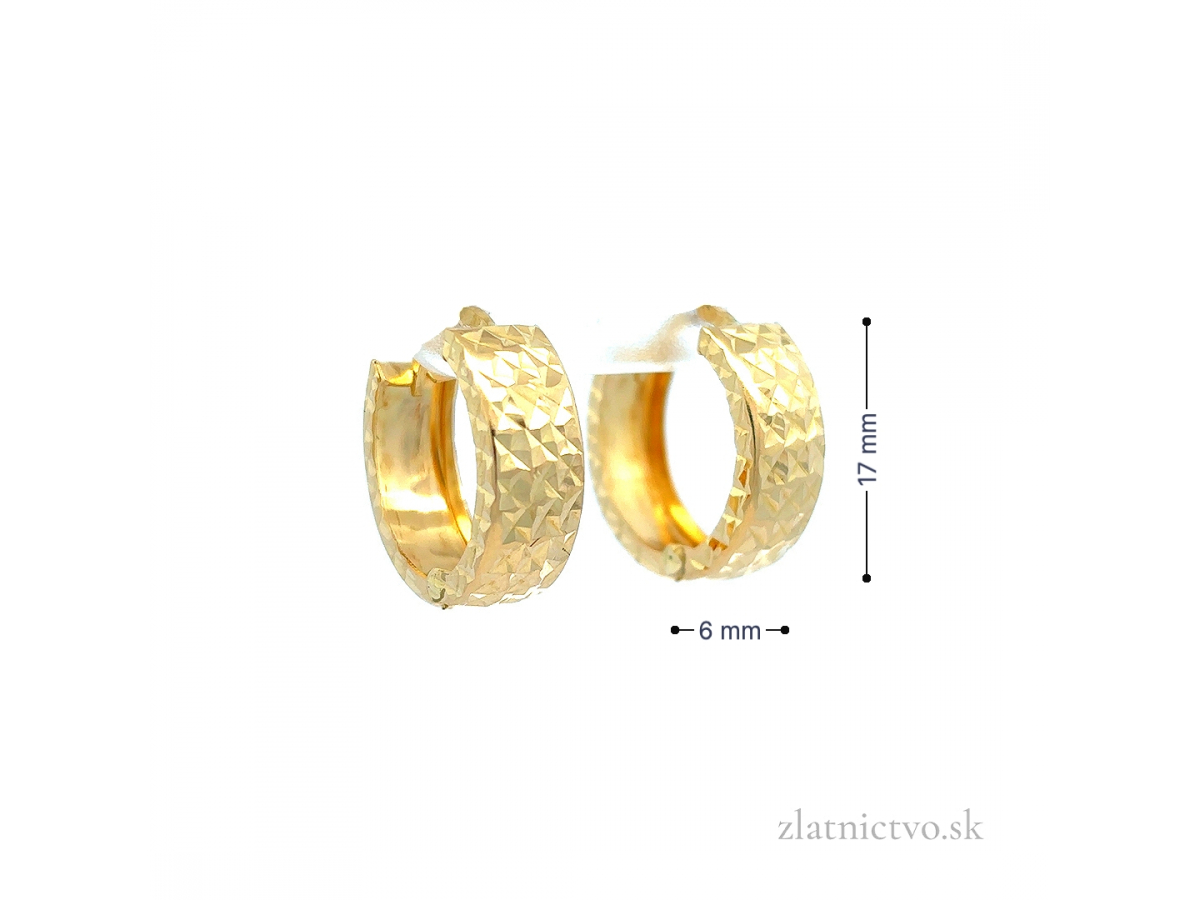 Zlaté náušnice kruhy KRU26302