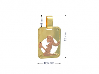 Zlatý prívesok znamenie PANNA PRI26101