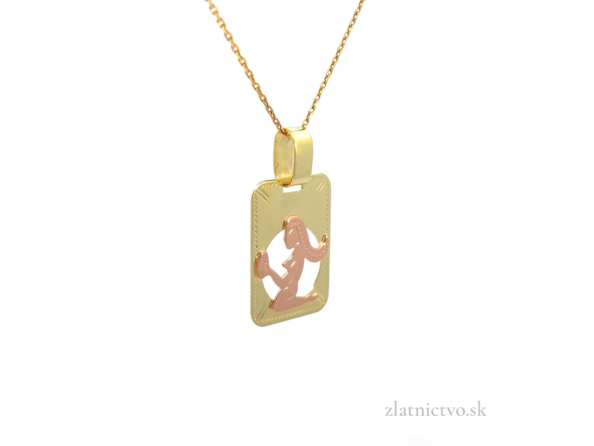 Zlatý prívesok znamenie PANNA PRI26101