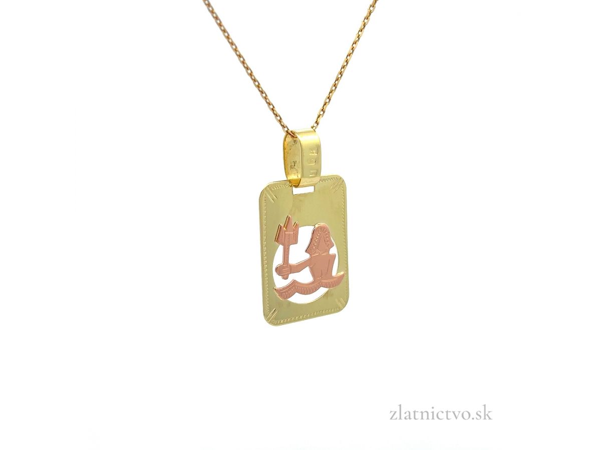 Zlatý prívesok znamenie VODNÁR PRI26103